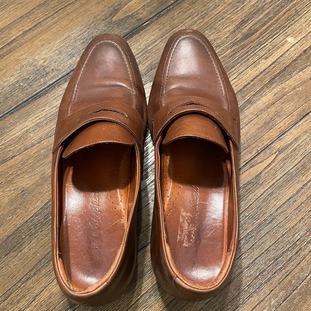 Wolf & Shepherd Ringer Loafer Men Shoe Size 9.5 Maple Calfskin Penny Loafer - Picture 13 of 13